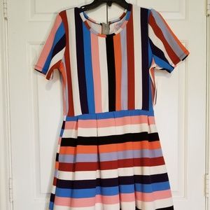 LuLaRoe Amelia NWT Multicolor Dress XL